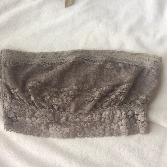 Free People taupe bandeau bralette S - Picture 2 of 5